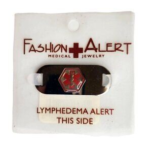 Fashion Alert Medical Jewelry Lymphedema Alert Tag